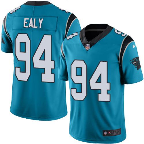 Nike Panthers #94 Kony Ealy Blue Men's Stitched NFL Limited Rush Jersey