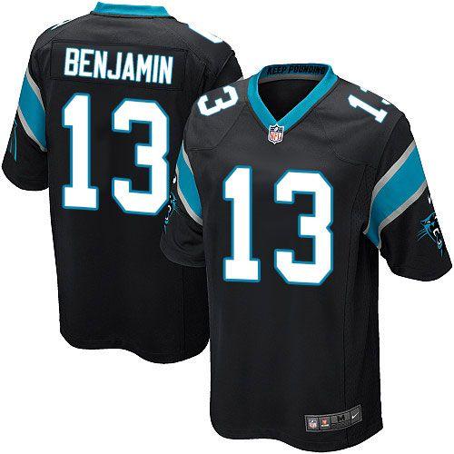 Nike Panthers #13 Kelvin Benjamin Black Team Color Men's Stitched NFL Game Jersey