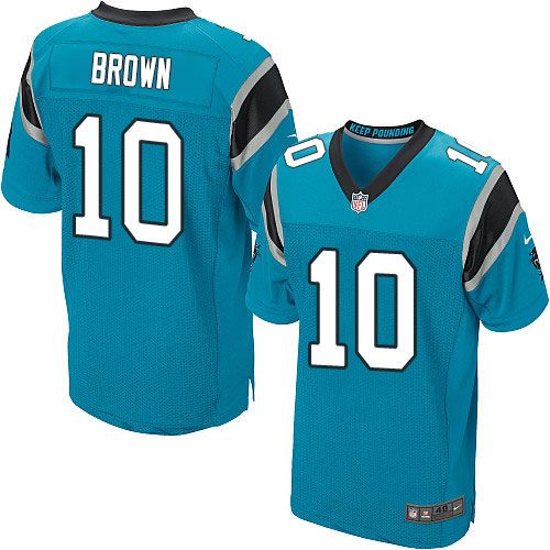 Nike Panthers #10 Corey Brown Blue Alternate Men's Stitched NFL Elite Jersey