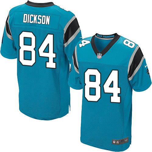 Nike Panthers #84 Ed Dickson Blue Alternate Men's Stitched NFL Elite Jersey