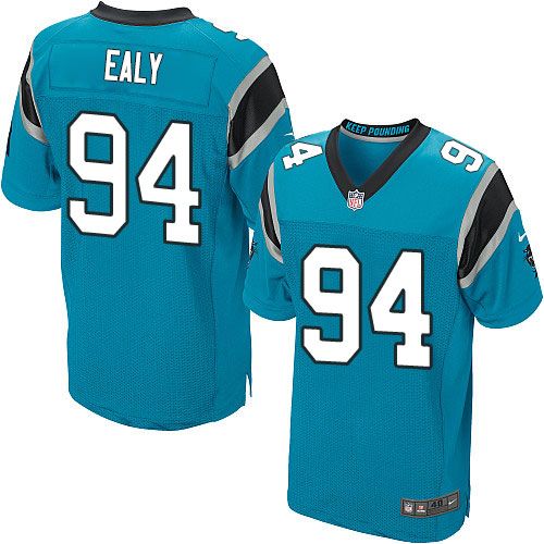 Nike Panthers #94 Kony Ealy Blue Alternate Men's Stitched NFL Elite Jersey