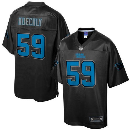 Nike Panthers #59 Luke Kuechly Black Men's NFL Pro Line Black Reverse Fashion Game Jersey