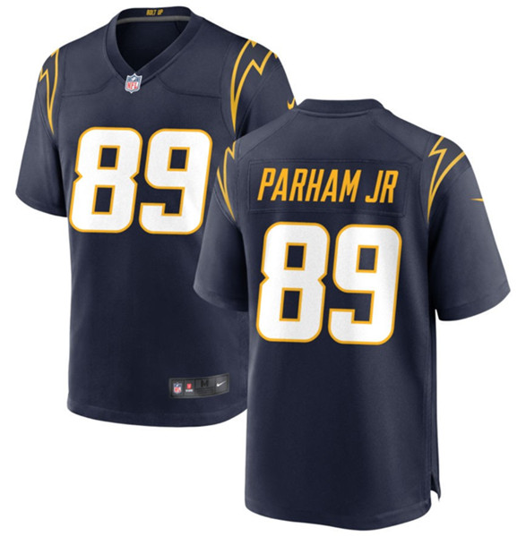Men's Los Angeles Chargers #89 Donald Parham Jr Navy Football Stitched Game Jersey