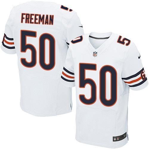 Nike Bears #50 Jerrell Freeman White Men's Stitched NFL Elite Jersey
