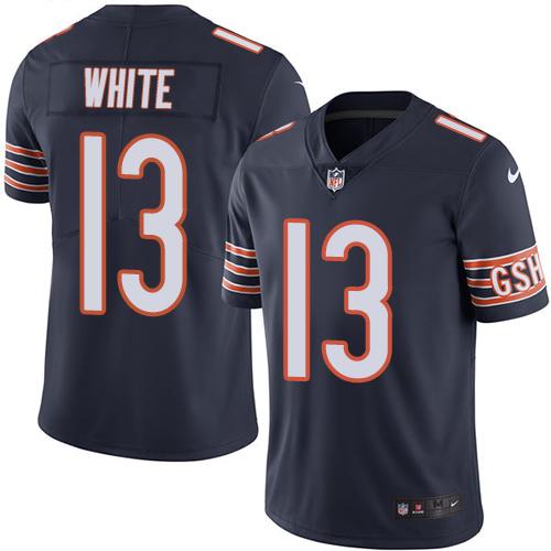 Nike Bears #13 Kevin White Navy Blue Men's Stitched NFL Limited Rush Jersey