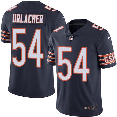 Nike Bears #54 Brian Urlacher Navy Blue Men's Stitched NFL Limited Rush Jersey