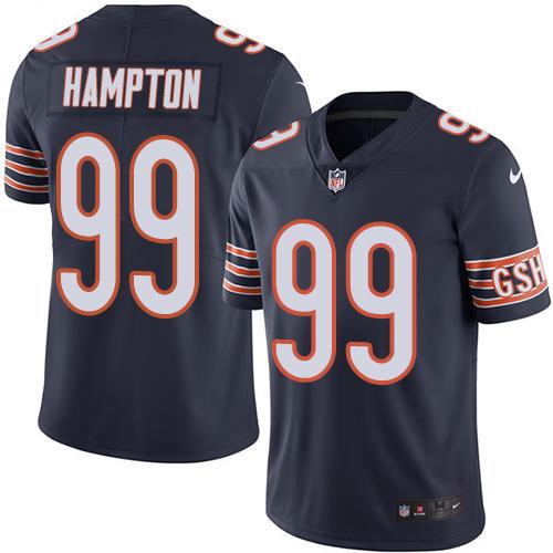 Nike Bears #99 Dan Hampton Navy Blue Men's Stitched NFL Limited Rush Jersey