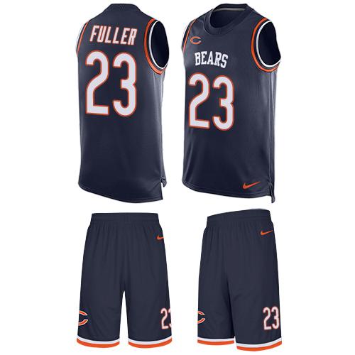 Nike Bears #23 Kyle Fuller Navy Blue Team Color Men's Stitched NFL Limited Tank Top Suit Jersey
