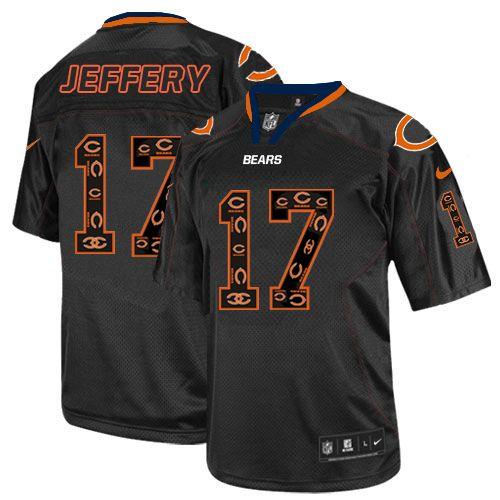 Nike Bears #17 Alshon Jeffery New Lights Out Black Men's Stitched NFL Elite Jersey