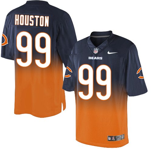 Nike Bears #99 Lamarr Houston Navy Blue/Orange Men's Stitched NFL Elite Fadeaway Fashion Jersey
