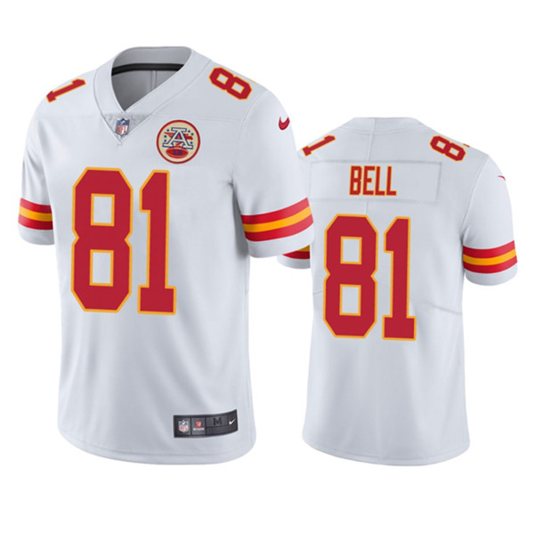 Men’s Kansas City Chiefs #81 Blake Bell White Vapor Untouchable Limited Football Stitched Jersey