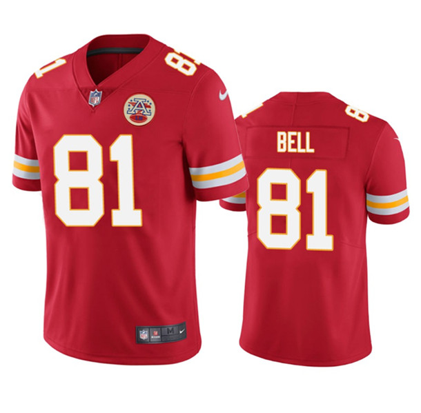 Men’s Kansas City Chiefs #81 Blake Bell Red Vapor Untouchable Limited Football Stitched Jersey
