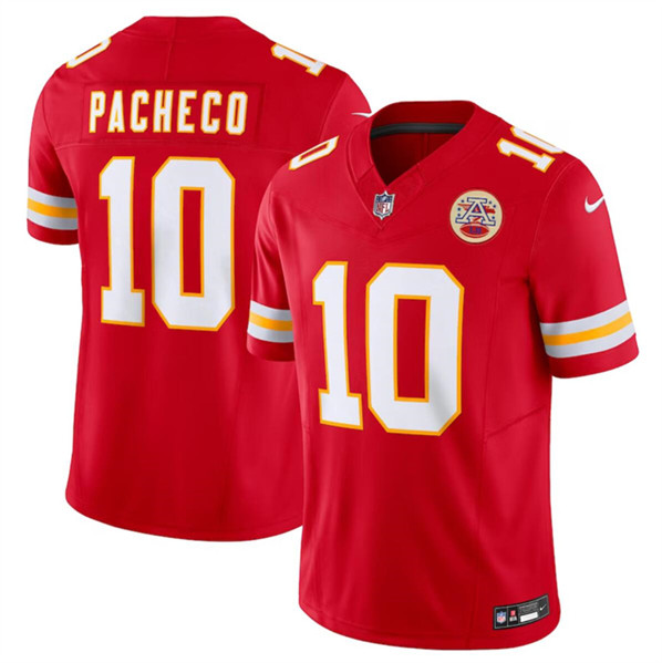 Men’s Kansas City Chiefs #10 Isiah Pacheco Red 2023 F.U.S.E. Vapor Untouchable Limited Football Stitched Jersey