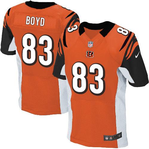 Nike Bengals #83 Tyler Boyd Orange Alternate Men's Stitched NFL Elite Jersey