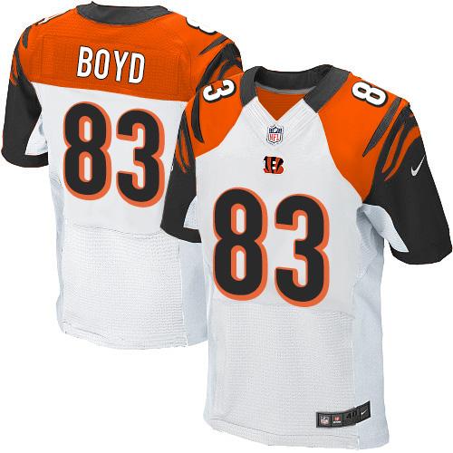 Nike Bengals #83 Tyler Boyd White Men's Stitched NFL Elite Jersey
