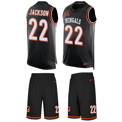 Nike Bengals #22 William Jackson Black Team Color Men's Stitched NFL Limited Tank Top Suit Jersey