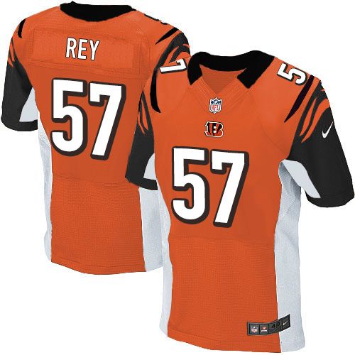 Nike Bengals #57 Vincent Rey Orange Alternate Men's Stitched NFL Elite Jersey