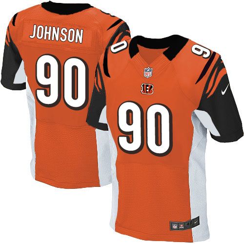 Nike Bengals #90 Michael Johnson Orange Alternate Men's Stitched NFL Elite Jersey