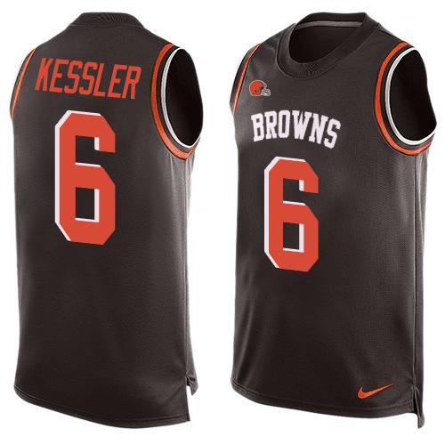 Nike Browns #6 Cody Kessler Brown Team Color Men's Stitched NFL Limited Tank Top Jersey