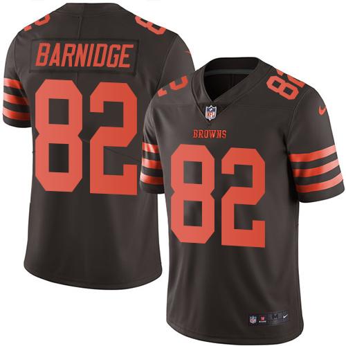 Nike Browns #82 Gary Barnidge Brown Men's Stitched NFL Limited Rush Jersey