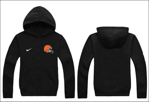 Nike Cleveland Browns Authentic Logo Hoodie Black