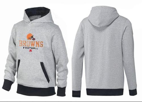 Cleveland Browns Critical Victory Pullover Hoodie Grey & Black