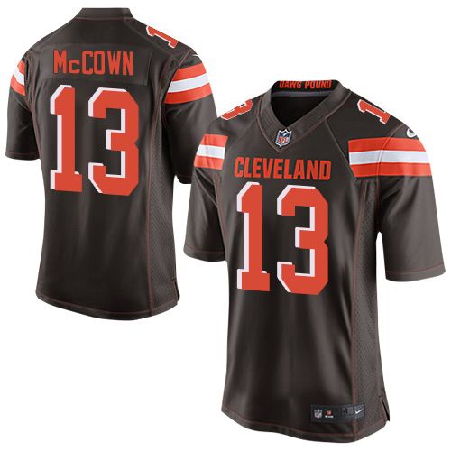 Nike Browns #13 Josh McCown Brown Team Color Men's Stitched NFL New Elite Jersey
