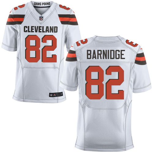 Nike Browns #82 Gary Barnidge White Men's Stitched NFL New Elite Jersey