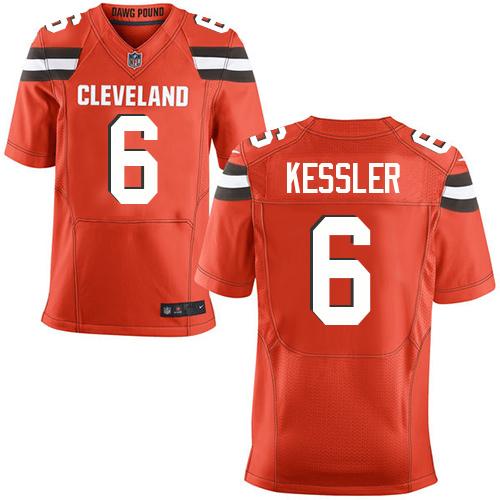 Nike Browns #6 Cody Kessler Orange Alternate Men's Stitched NFL New Elite Jersey