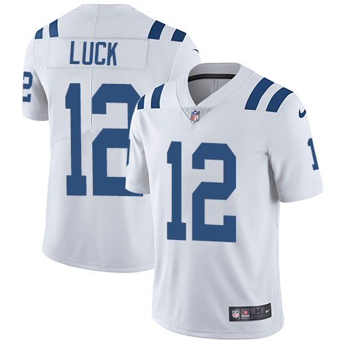 Men's Indianapolis Colts #12 Andrew Luck White Vapor Untouchable Limited Stitched Jersey