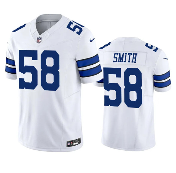 Men's Dallas Cowboys #58 Mazi Smith White 2023 F.U.S.E. Vapor Limited Stitched Football Jersey