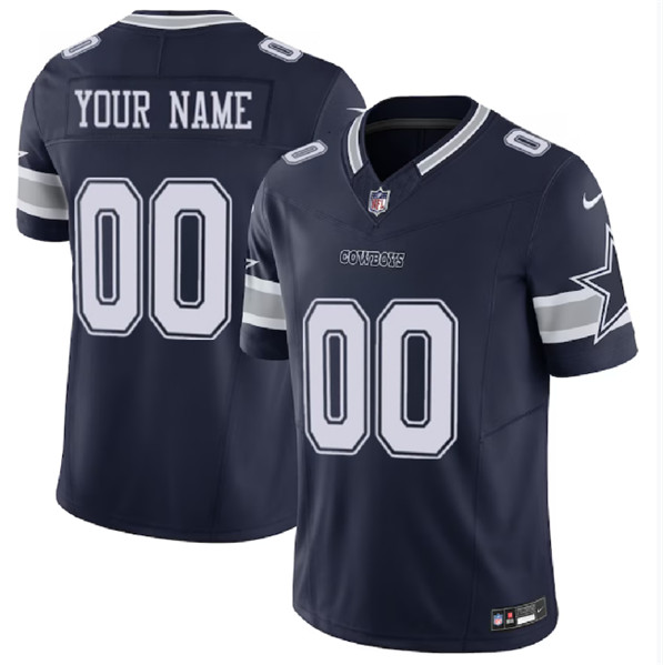 Women's Dallas Cowboys Active Player Custom Navy 2023 F.U.S.E. Alternate Vapor Untouchable Limited Football Stitched Jersey