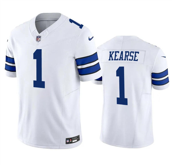 Men's Dallas Cowboys #1 Jayron Kearse White 2023 F.U.S.E. Vapor Limited Football Stitched Jersey