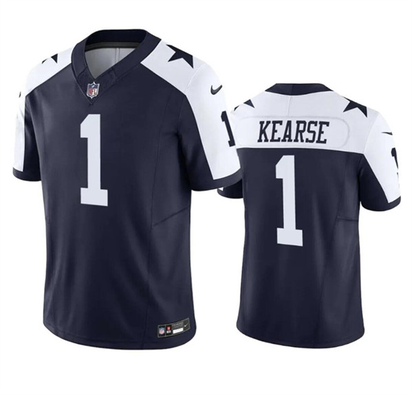 Men's Dallas Cowboys #1 Jayron Kearse Navy/White 2023 F.U.S.E. Vapor Limited Football Stitched Jersey