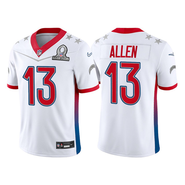 Men's Los Angeles Chargers #13 Keenan Allen 2022 White Pro Bowl Stitched Jersey