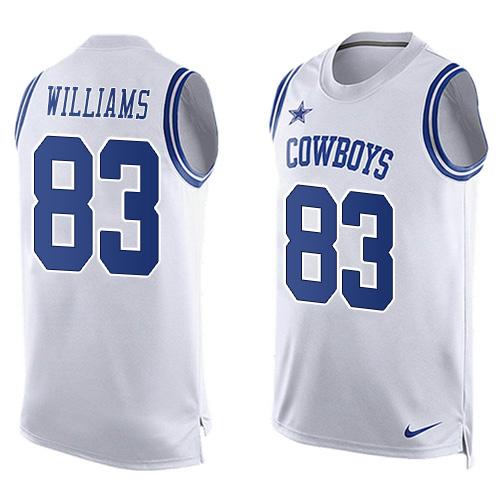 Nike Cowboys #83 Terrance Williams White Men's Stitched NFL Limited Tank Top Jersey