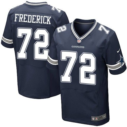 Nike Cowboys #72 Travis Frederick Navy Blue Team Color Men's Stitched NFL Elite Jersey