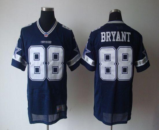 Nike Cowboys #88 Dez Bryant Navy Blue Team Color Men's Stitched NFL Elite Jersey