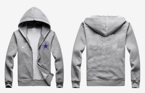 Nike Dallas Cowboys Authentic Logo Hoodie Grey