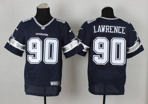 Nike Cowboys #90 Demarcus Lawrence Navy Blue Team Color Men's Stitched NFL Elite Jersey