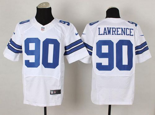 Nike Cowboys #90 Demarcus Lawrence White Men's Stitched NFL Elite Jersey