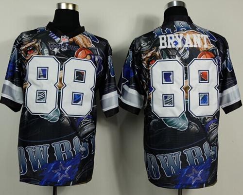 Nike Cowboys #88 Dez Bryant Team Color Men's Stitched NFL Elite Fanatical Version Jersey