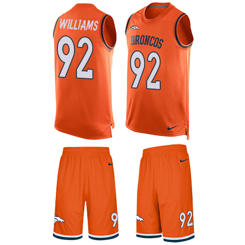 Nike Broncos #92 Sylvester Williams Orange Team Color Men's Stitched NFL Limited Tank Top Suit Jersey