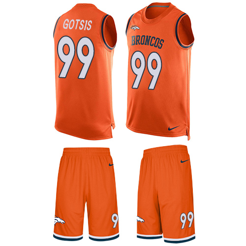 Nike Broncos #99 Adam Gotsis Orange Team Color Men's Stitched NFL Limited Tank Top Suit Jersey