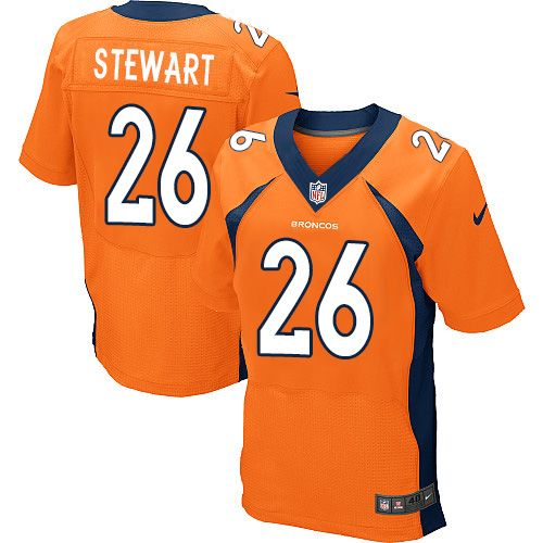 Nike Broncos #26 Darian Stewart Orange Team Color Men's Stitched NFL New Elite Jersey