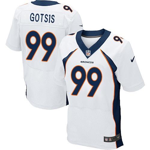 Nike Broncos #99 Adam Gotsis White Men's Stitched NFL New Elite Jersey
