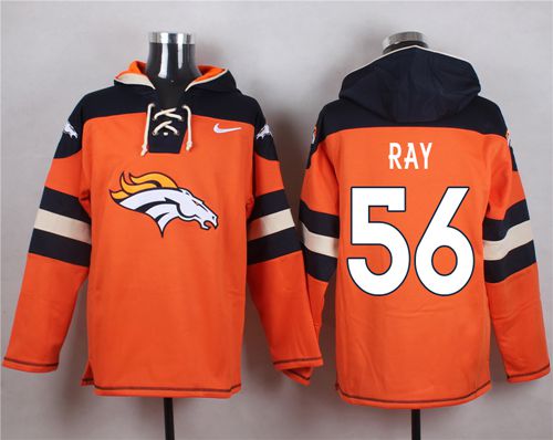 Nike Broncos #56 Shane Ray Orange Player Pullover NFL Hoodie
