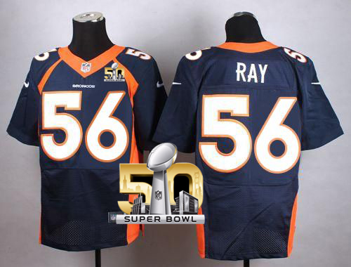 Nike Broncos #56 Shane Ray Navy Blue Alternate Super Bowl 50 Men's Stitched NFL New Elite Jersey