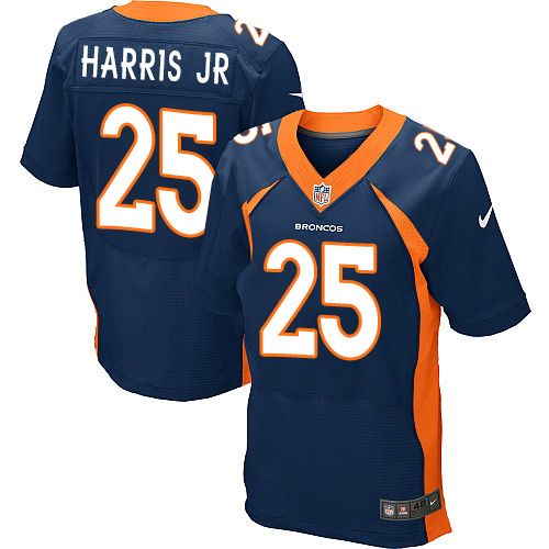Nike Broncos #25 Chris Harris Jr Navy Blue Alternate Men's Stitched NFL New Elite Jersey