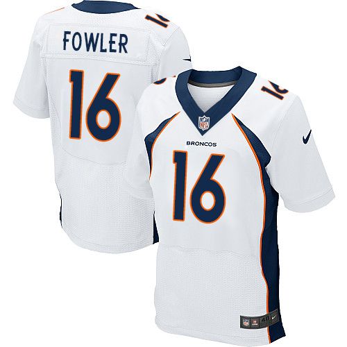 Nike Broncos #16 Bennie Fowler White Men's Stitched NFL New Elite Jersey